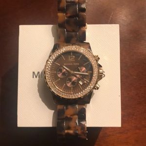 Michael Kors Hardly Worn Tortoise Watch